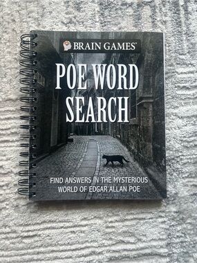 Poe Word Search Puzzle Book - Black Cover